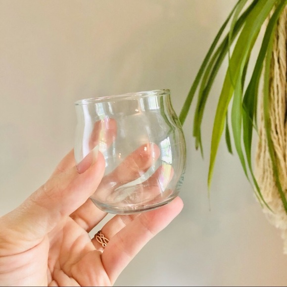 Small Clear Glass Candle Votive Jar